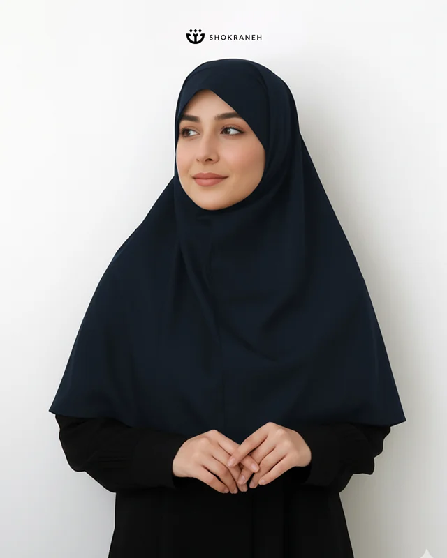 مقنعه هد دار ساده