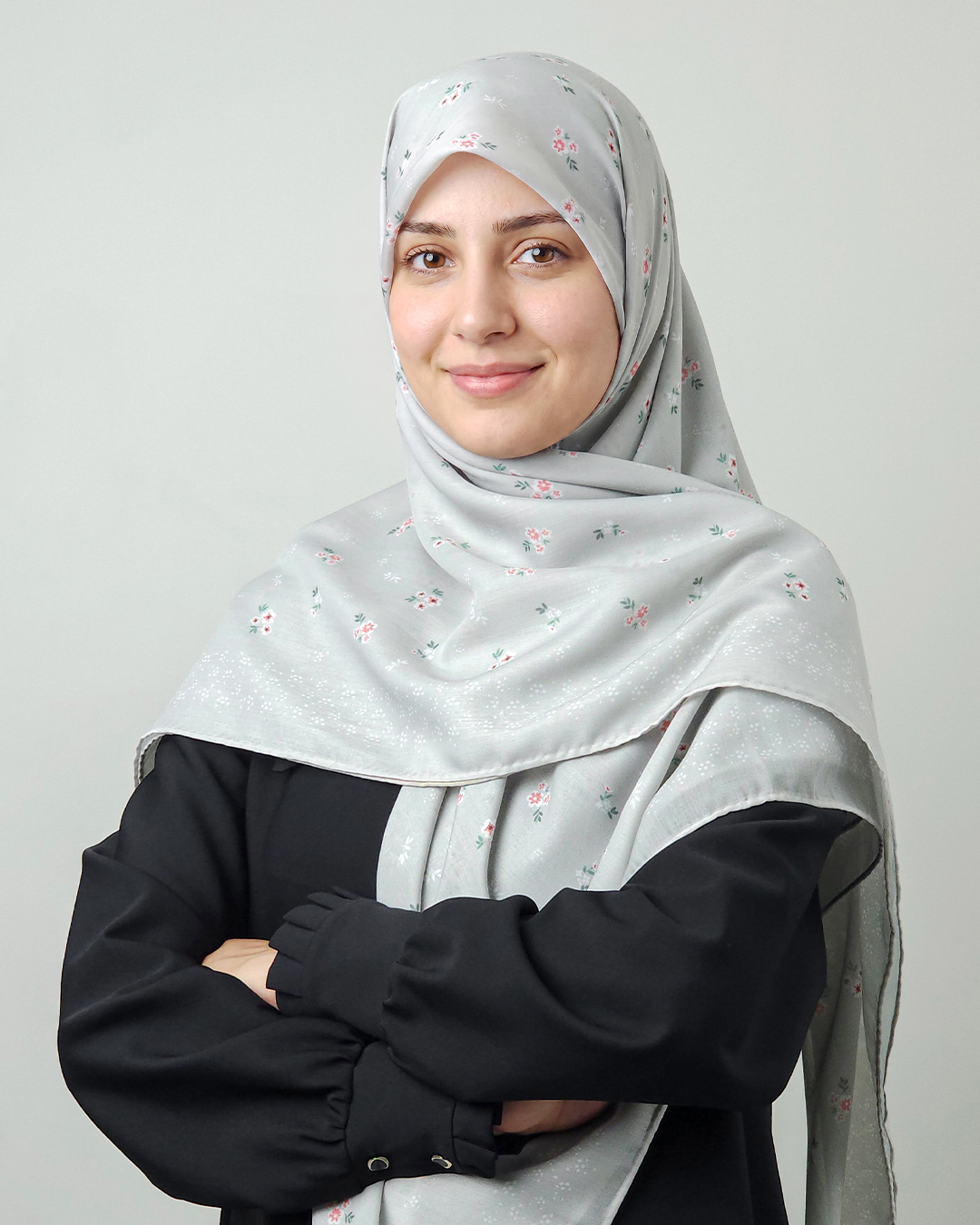 روسری ارغوان طوسی